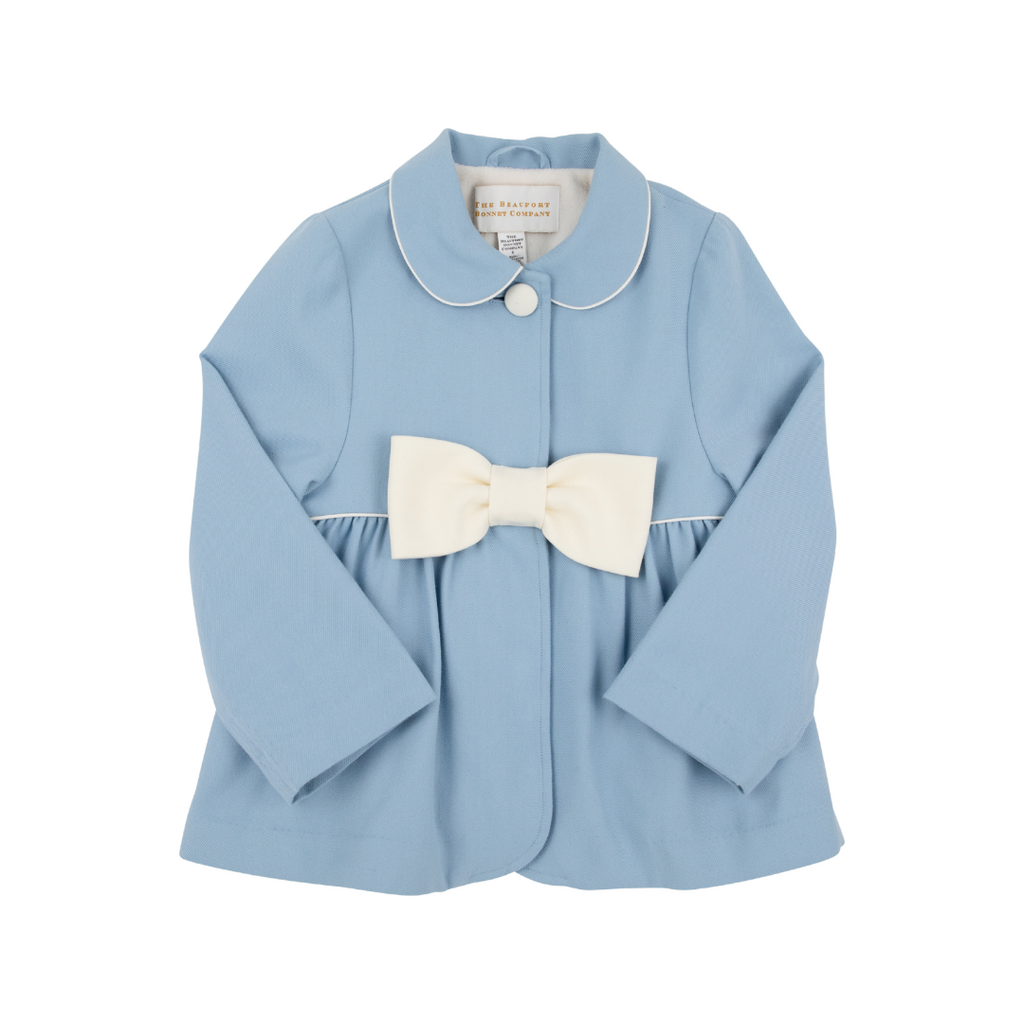 THE BEAUFORT BONNET COMPANY PIPPA PEACOAT-Barrington Blue/Palmetto Pearl