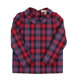 THE BEAUFORT BONNET COMPANY PETER PAN COLLAR SHIRT-WOVEN YARN-LS-Bucktown Tartan