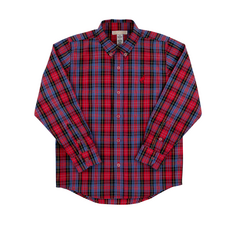 THE BEAUFORT BONNET COMPANY DEANS LIST DRESS SHIRT-Bucktown Tartan/Richmond Red