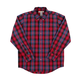 THE BEAUFORT BONNET COMPANY DEANS LIST DRESS SHIRT-Bucktown Tartan/Richmond Red