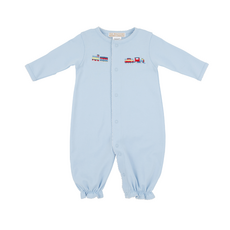 THE BEAUFORT BONNET COMPANY TWINKLE TWINKLE 2 IN 1 GOWN-Buckhead Blue/Train