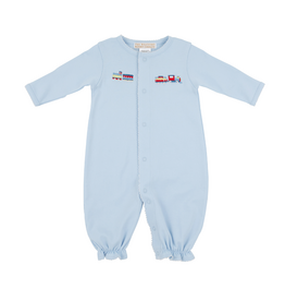 THE BEAUFORT BONNET COMPANY TWINKLE TWINKLE 2 IN 1 GOWN-Buckhead Blue/Train