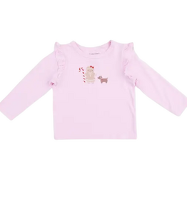 ANGEL DEAR Gingerbread - Long Sleeve Ruffle Tee