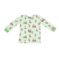 ANGEL DEAR Vintage Reindeer & Santa Uni - Long Sleeve Lounge Set
