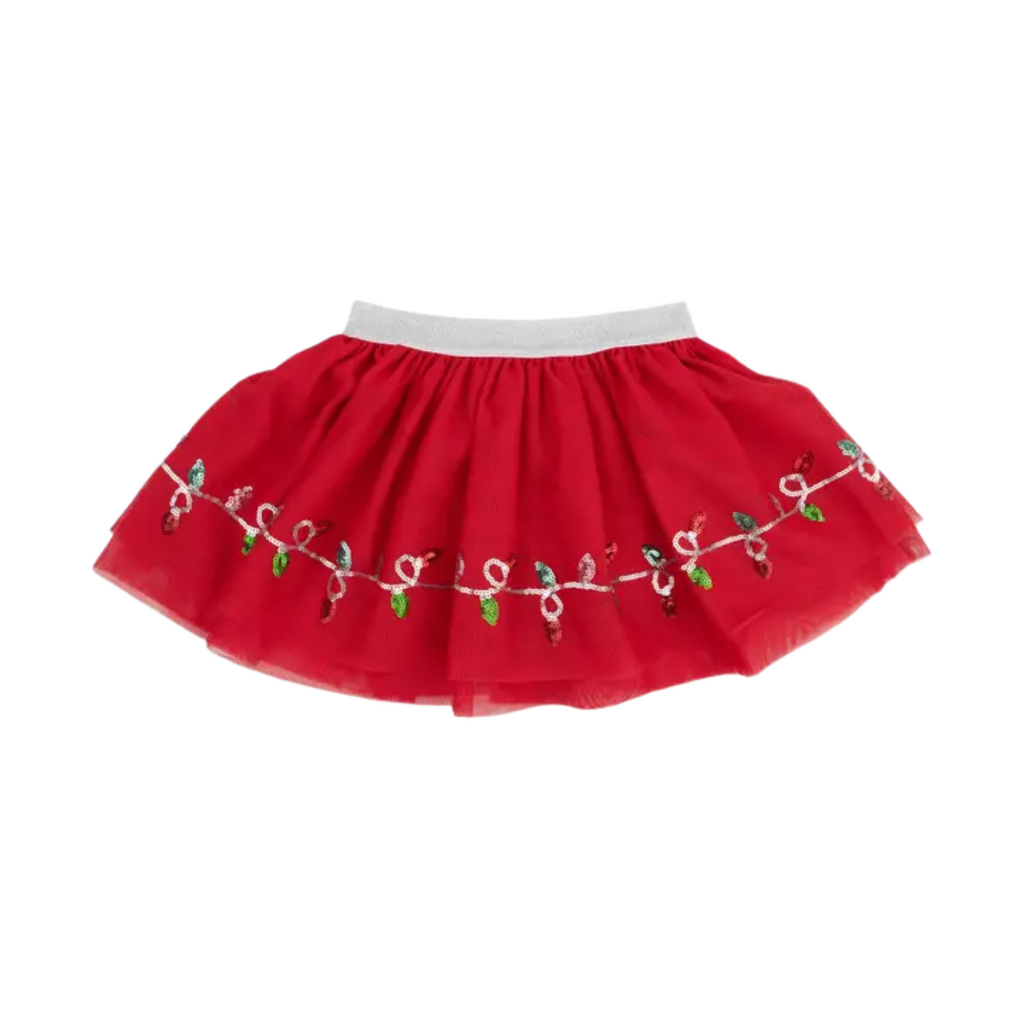 ANGEL DEAR Christmas Lights Merry - Tutu Skirt With Bike Shorts