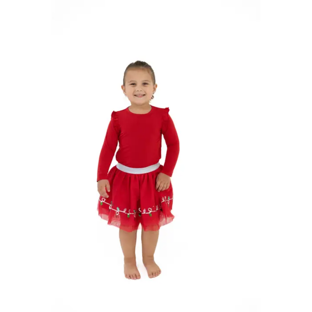 ANGEL DEAR Christmas Lights Merry - Tutu Skirt With Bike Shorts