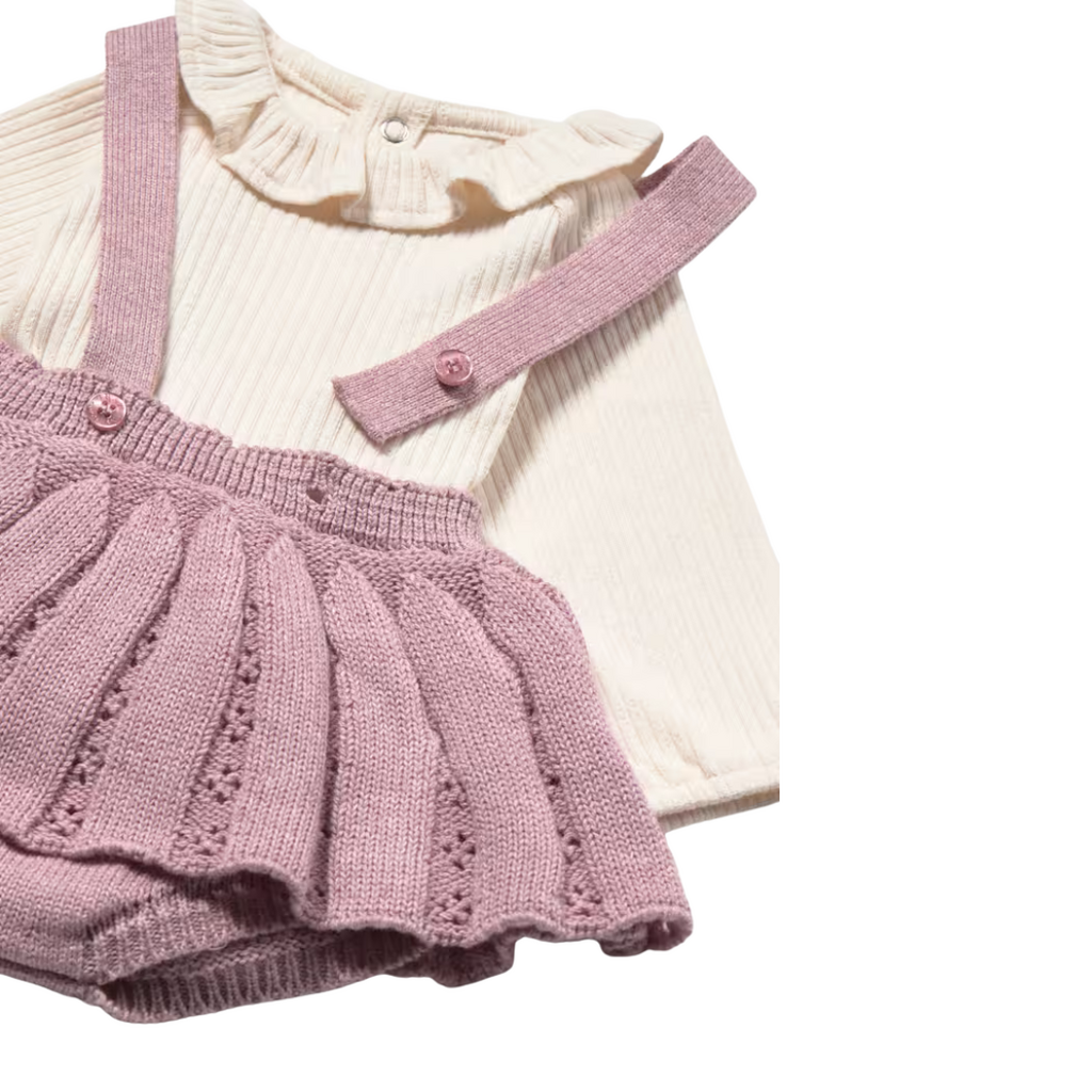 Newborn Girl 3-Piece Set Mauve