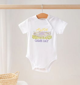 NOLA TAWK My First Game Day - LSU Organic Cotton Onesie