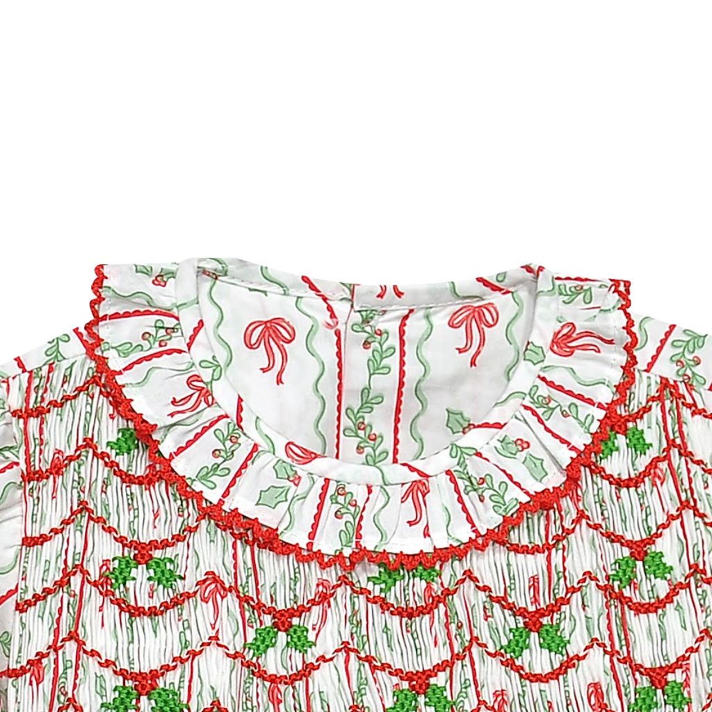 REMEMBER NGUYEN Red Juliette Dress-Bows & Berries