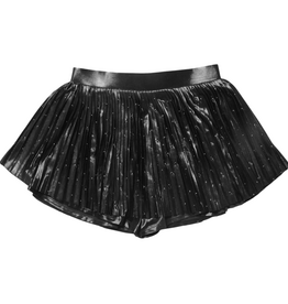 MIA NEW YORK Studded Pleated Skort-Black