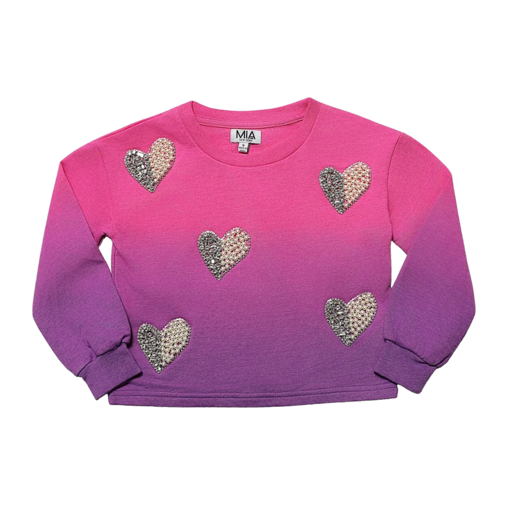 MIA NEW YORK Pearl Sweatshirt - Purple