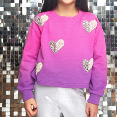 MIA NEW YORK Pearl Sweatshirt - Purple