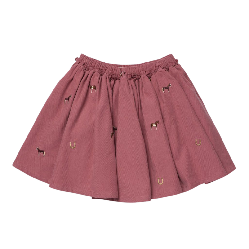 PINK CHICKEN Girls Gianna sSirt - Horse Embroidery