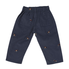 PINK CHICKEN Boys Jackson Pant - Navy Horse Embroidery