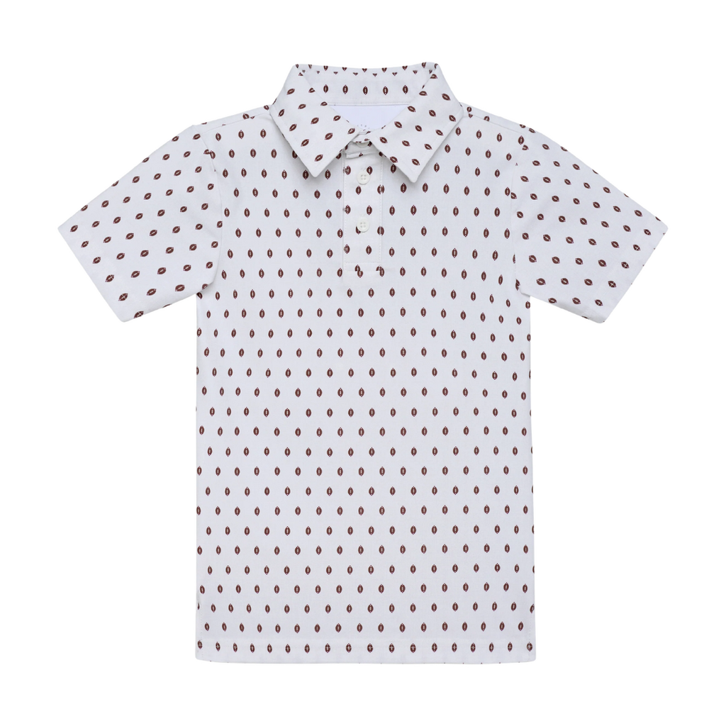 COURTSIDE KIDS Football Polo Shirt