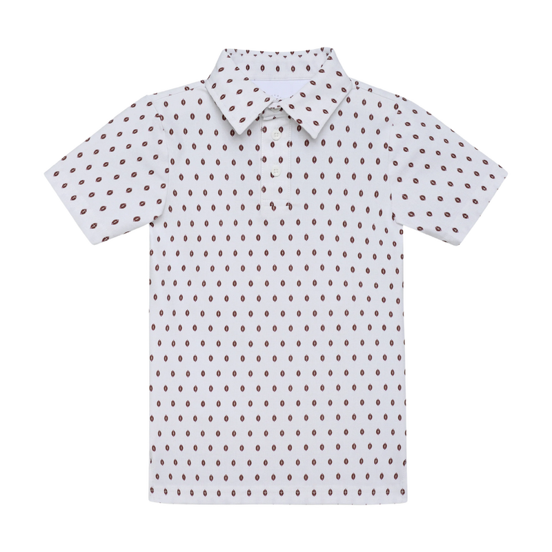 COURTSIDE KIDS Football Polo Shirt