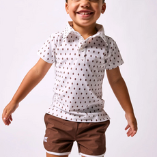 COURTSIDE KIDS Football Polo Shirt