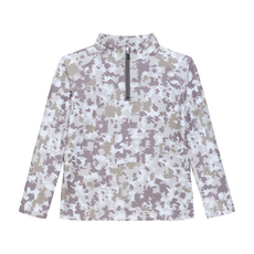 COURTSIDE KIDS Camo Retro Half-Zip