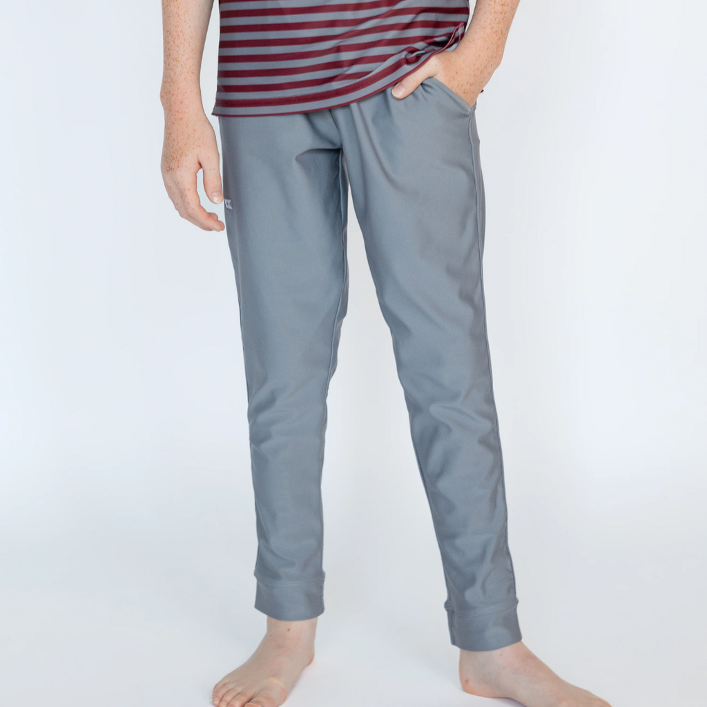 COURTSIDE KIDS Gray Warm-up Jogger