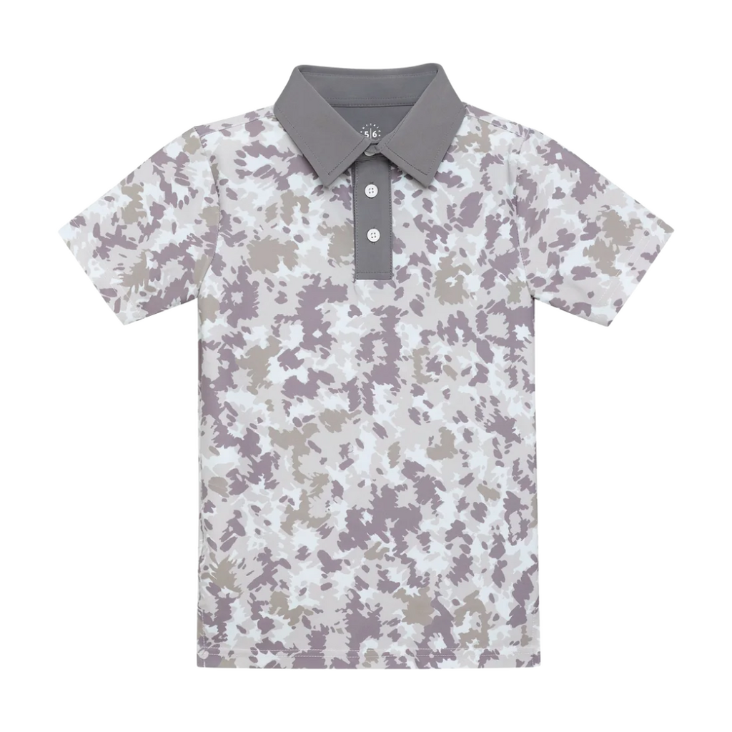 COURTSIDE KIDS Camo Polo Shirt