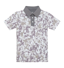COURTSIDE KIDS Camo Polo Shirt