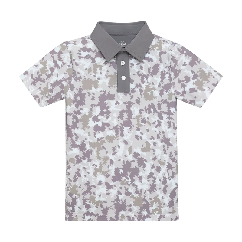 COURTSIDE KIDS Camo Polo Shirt