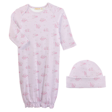 BABY CLUB CHIC Tiny Bunch of Roses Gown & Hat Set