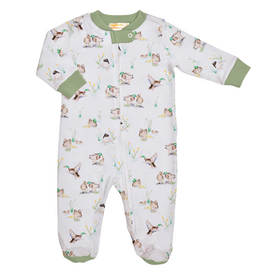 BABY CLUB CHIC Duck Pond Zipped Footie