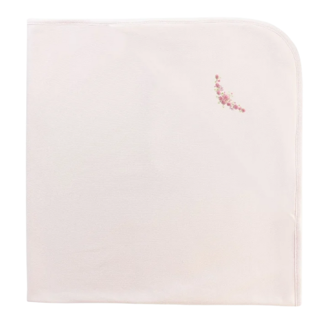 BABY CLUB CHIC Blossom Moon Emb Receiving Blanket-Pink