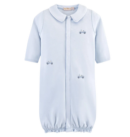 BABY CLUB CHIC Cars All-Over Emb Conv Gown-Lt Blue