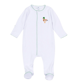 MAGNOLIA BABY Mallard Moments Hand-Embroidered Footie