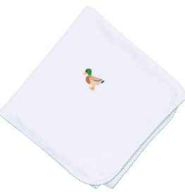 MAGNOLIA BABY Mallard Moments Hand-Embroidered Receiving Blanket