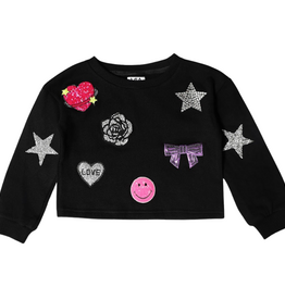 MIA NEW YORK Girls Icon Sweatshirt - Black