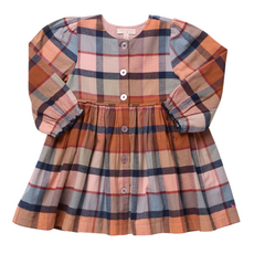 PINK CHICKEN girls mae dress - hayride plaid