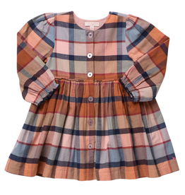 PINK CHICKEN girls mae dress - hayride plaid
