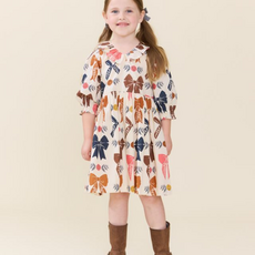 PINK CHICKEN girls amara dress - harvest bows