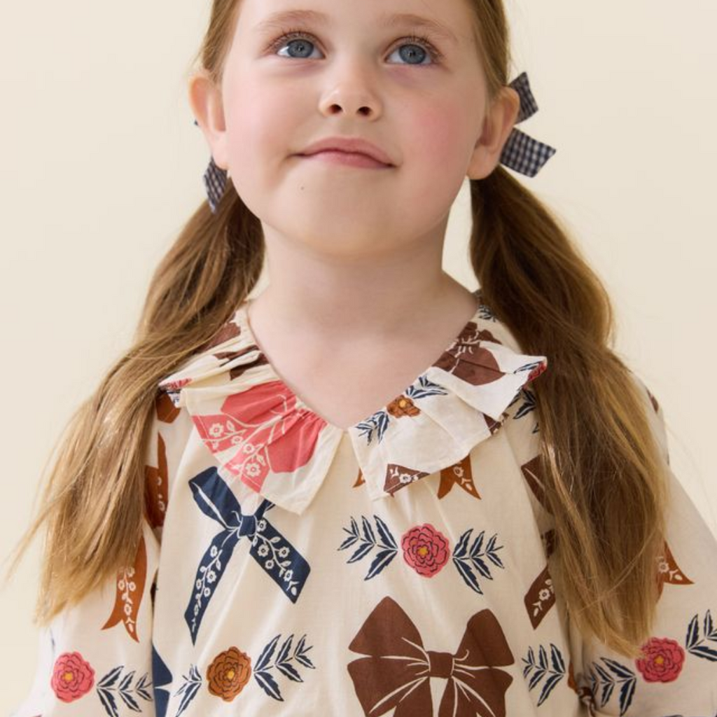 PINK CHICKEN girls amara dress - harvest bows