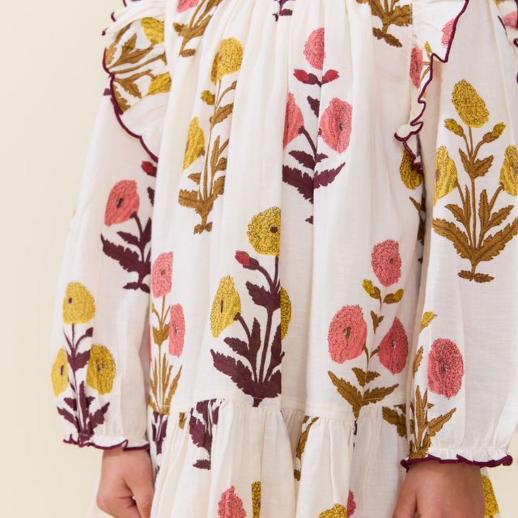 PINK CHICKEN girls harper dress - harvest dandelion