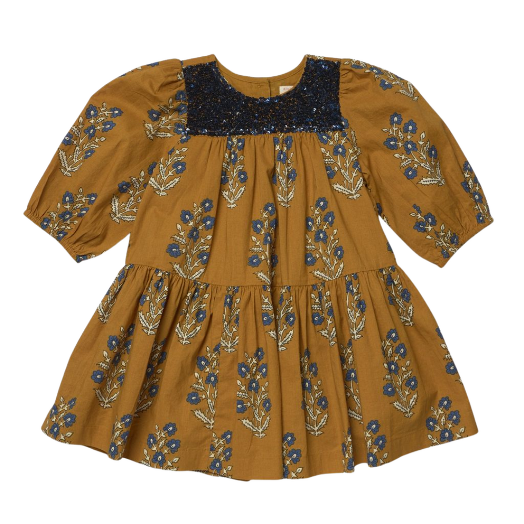 PINK CHICKEN girls fiona dress - harvest dewdrop