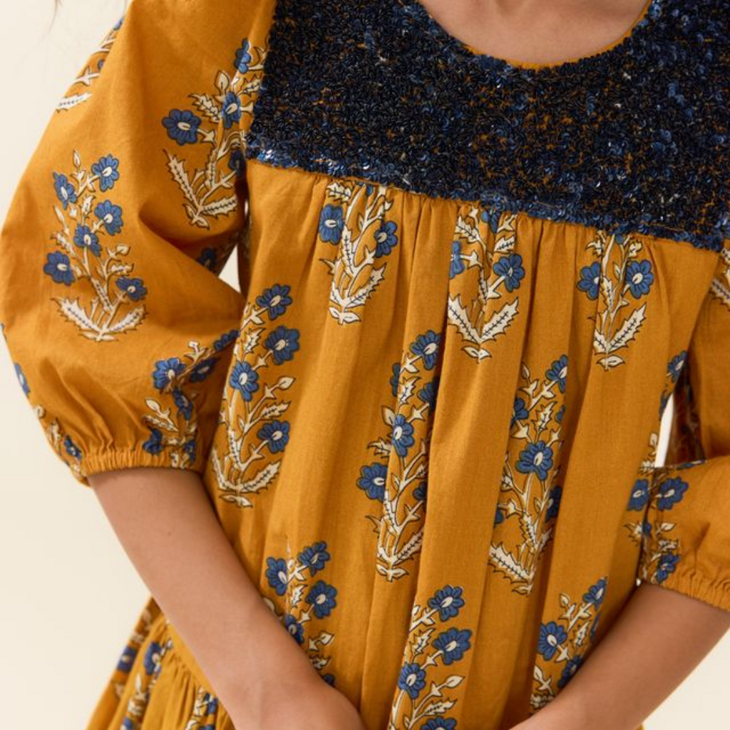 PINK CHICKEN girls fiona dress - harvest dewdrop