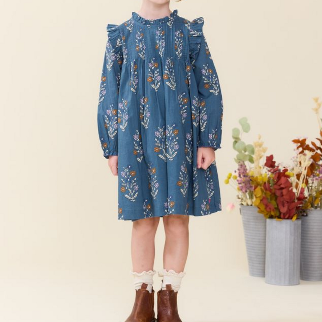 PINK CHICKEN girls jaipur dress - balsam dewdrop