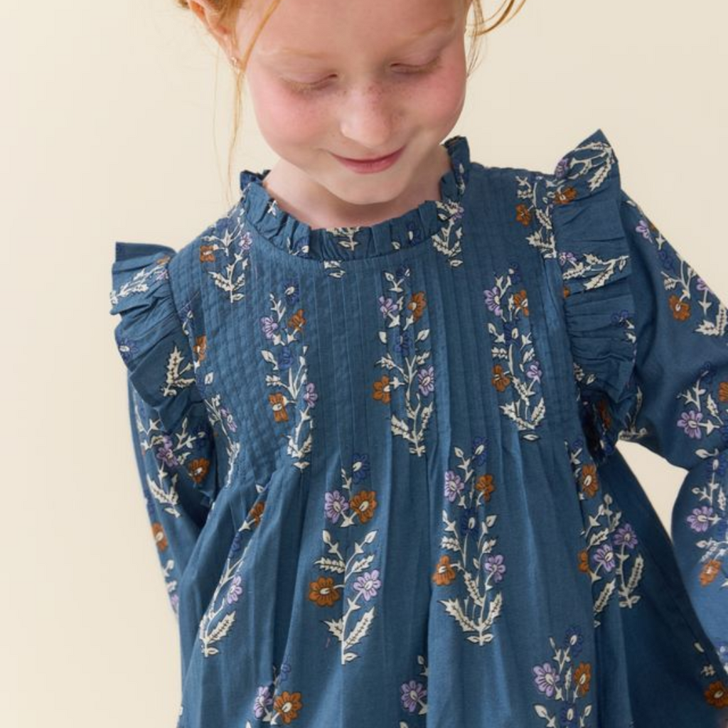 PINK CHICKEN girls jaipur dress - balsam dewdrop
