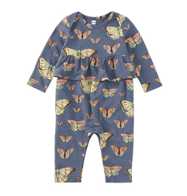 PRETTY PEPLUM BABY ROMPER-Skyfield Butterflies