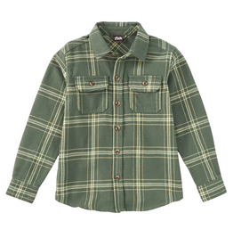 FLANNEL BUTTON UP SHIRT-Sherwood Plaid