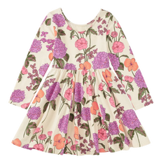 PRINTED BALLET DRESS-English Dahlia
