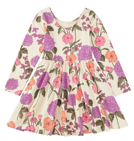 PRINTED BALLET DRESS-English Dahlia