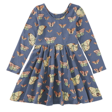PRINTED BALLET DRESS-Skyfield Butterflies