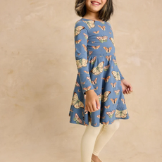 PRINTED BALLET DRESS-Skyfield Butterflies