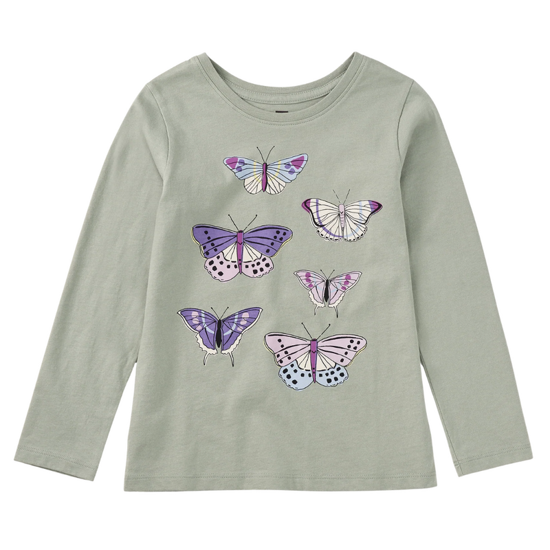 BUTTERFLY STUDY GRAPHIC TEE-Mica