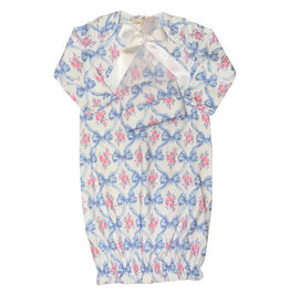 BABY CLUB CHIC Bows and Blooms Gown & Hat Set